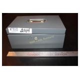 Metal Box with Stamp Collection Approx.