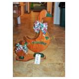 Wooden Goose Welcome Statue Approx. 23