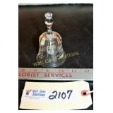 Crystal Happy Anniversary Bell by Thomas Webb