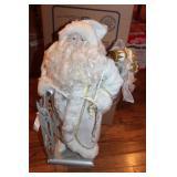 Santa Statue with Sled Approx. 22