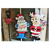 Christmas Yard Art Lot Of 3 Approx 5Ft Tall