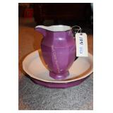 Pitcher and Bowl Set from Cauldron England Note -