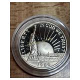 1986 S Liberty Half Dollar Proof in Case