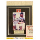 Mays/McCovey Signed Photo 8x10 Matted Frame