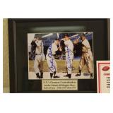 Snider/Mantle/Dimaggio/Mays Signed Photo 8x10