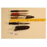 Knives lot of 5 Range From 6