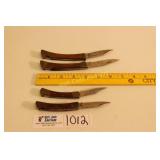 Pocket Knives Lot Of 4 From 3