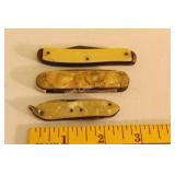 Pocket knife Lot Of 3 From 2 1/2 