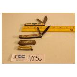 Pocket Knifes Lot Of 4 From 2