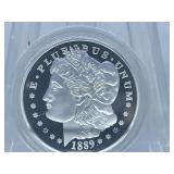 1889 CC Morgan Silver Dollar