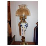 Hurricane Lamp Blue Delfts Approx. 22