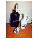 Home Décor Blue Canister and Blue Delft - Pitcher