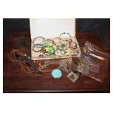 Jewelry Box With Costume Jewelry