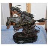Frederic Remington Solid Bronze Statue Cheyenne