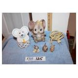 Home Décor Mouse Themed - Lefton Mouse Night