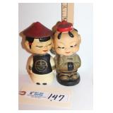 Bobblehead 1950s Asian Boy and Girl Vintage 6