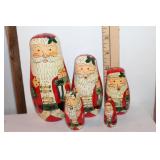 Nesting Santa lot of 5 New in Original Box