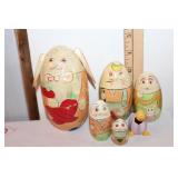 Nesting Rabbits lot of 5