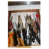 Knives and Sharpener Lot