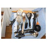 Cooking Utensils - Rolling Pin, Spoons, Spatula