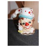 Clown Head Vase Planter Vintage Napco 1958 Japan