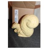 Yellow Squirrel Planter Vase Vintage
