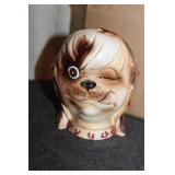 Marco Bull Dog Head Vase Planter Rare Vintage