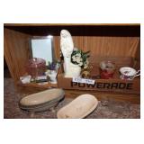 Home Décor Lot - Trinkets, Stamp Holder, Picture