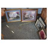 Framed Art lot of 5 as Shown