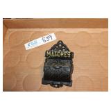 Cast Iron Match Holder Approx 6