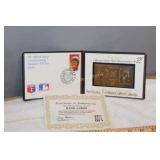 Hank Aaron Exclusive Baseball Hall Of Fame 23K