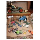 Toy Cars And Coat Hanger Appears To Be Vintage