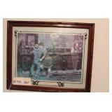 Framed Art Vintage 1976 The Hand is Quicker Than