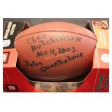 Chad Hutchinson Signed Football November 4, 2003