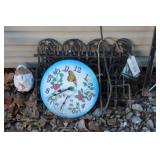 Yard Art - Clock, Duck, Plastic Fencing, Shepard