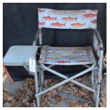 Lawn Chair with Side Table and Pouches