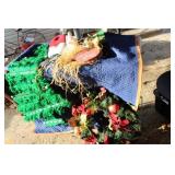 Christmas Lot Large - Wreaths, Lights, Ornaments
