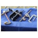 Tool Lot - Hand Saws, Quick Grip, Angle Cutter