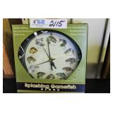 Clock  Splashing Game fish