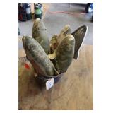 Miller Light Metal Bucket With Stuffed Fish And