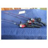Fishing Rods - Lot Of 4 - Dock Demon, Shakespere,