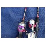 Fishing Rod - Lot Of 2 Shakespeare Lady Finish