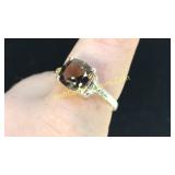 .925 Silver Eliabite Ring Sz 10