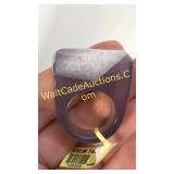 Solid Agate Ring Sz 6