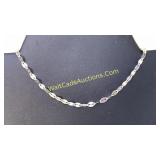 .925 Silver Fancy Rolo Chain Anklet