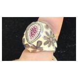 Stainless Steel Funky Ring Sz 8