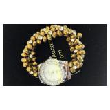 Strada Gold Beaded Watch - Damaged