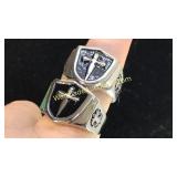 Stainless Steel Ring Sz 9 Lot of 2