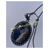 Necklace - Sodalite - With Chain - Handmade with G
