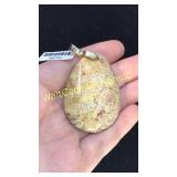 Agatized Coral Pendant